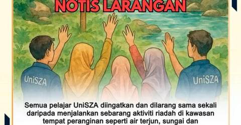 UniSZA bans water activities after student drowns UniSZA bans water activities after student drowns