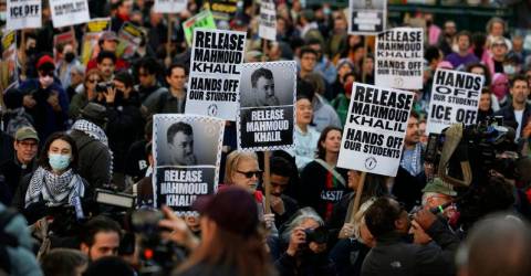 Judge temporarily blocks deportation of arrested Palestinian Columbia student