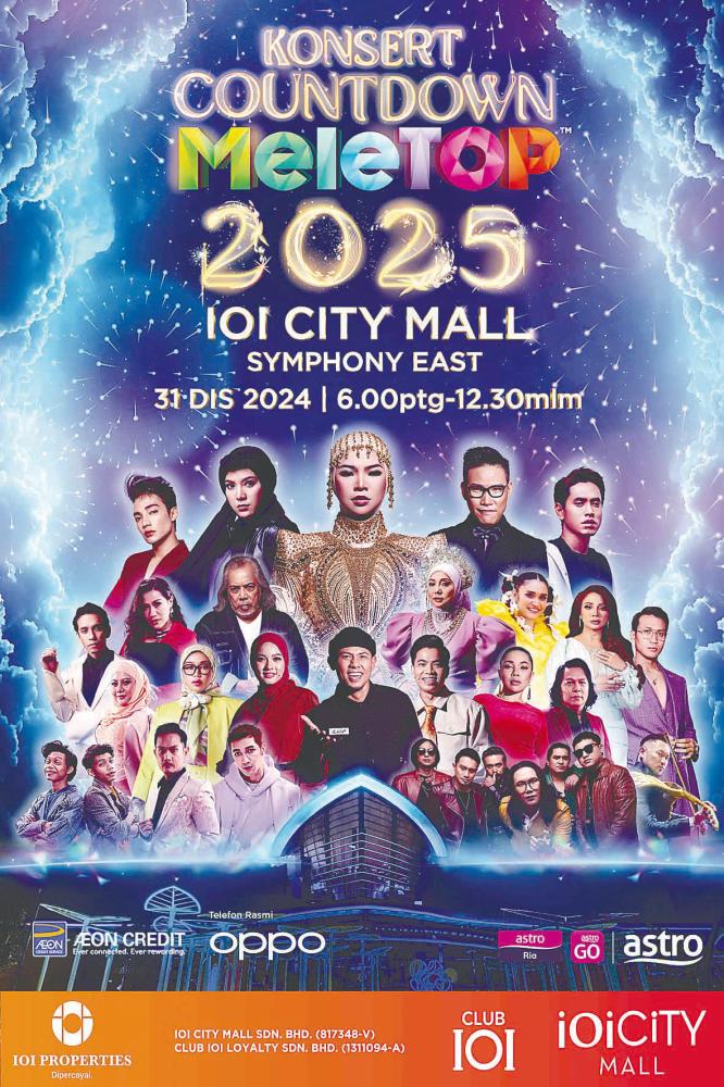 $!A star-studded New Year’s Eve celebration at IOI City Mall Putrajaya.