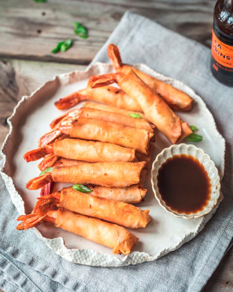 $!Orange shrimp spring rolls – SALTNPEPPERHERE