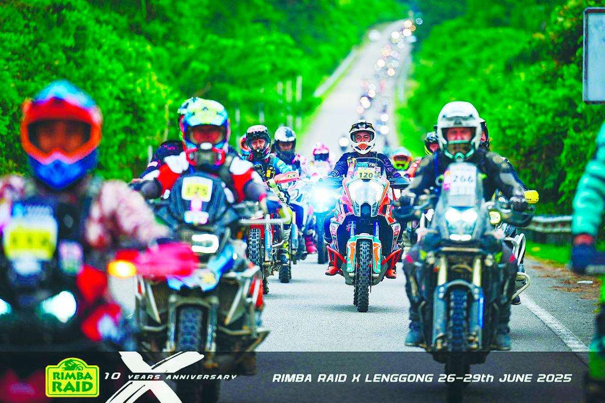 Over 300 bikes were featured in the Rimba Raid race hosted by Lenggong for the second time.