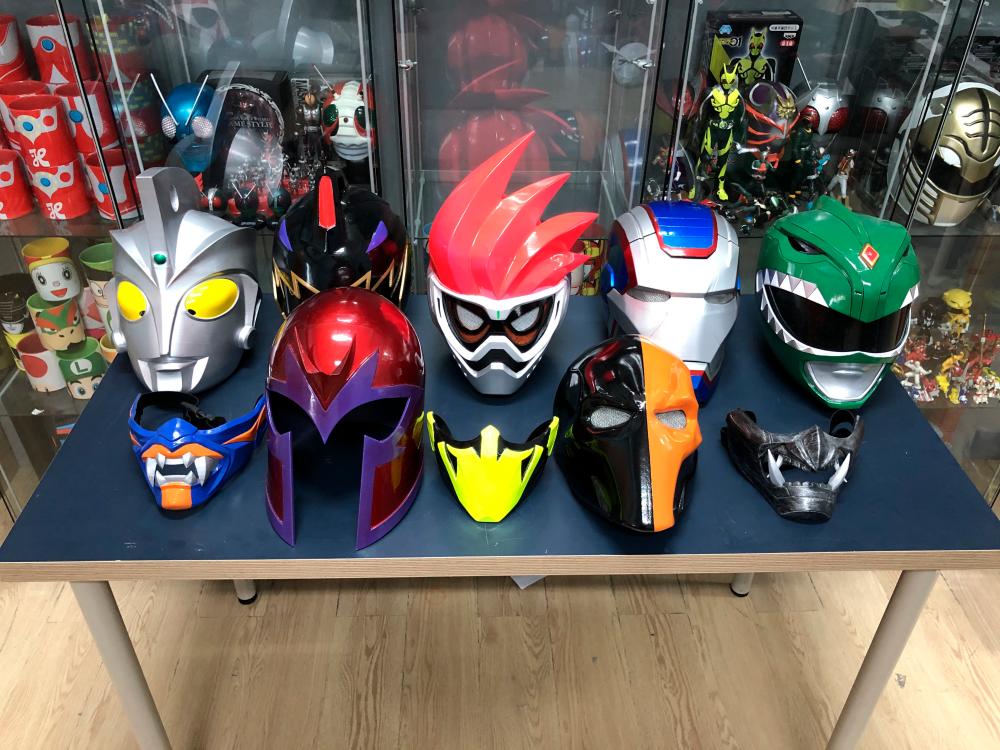 $!Examples of cosplay helmets produced by Toyriffic.