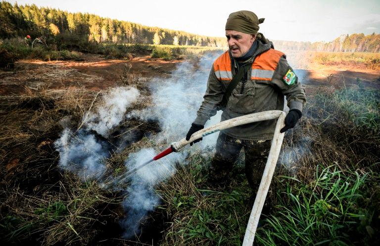 Water-resistant, underground peatland blazes in Russia’s Arctic circle are “climate bombs”, environmental activists say