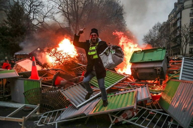 The yellow vest movement started against fuel tax hikes but snowballed into a wider revolt against a president and government accused of being out of touch with ordinary people. — AFP