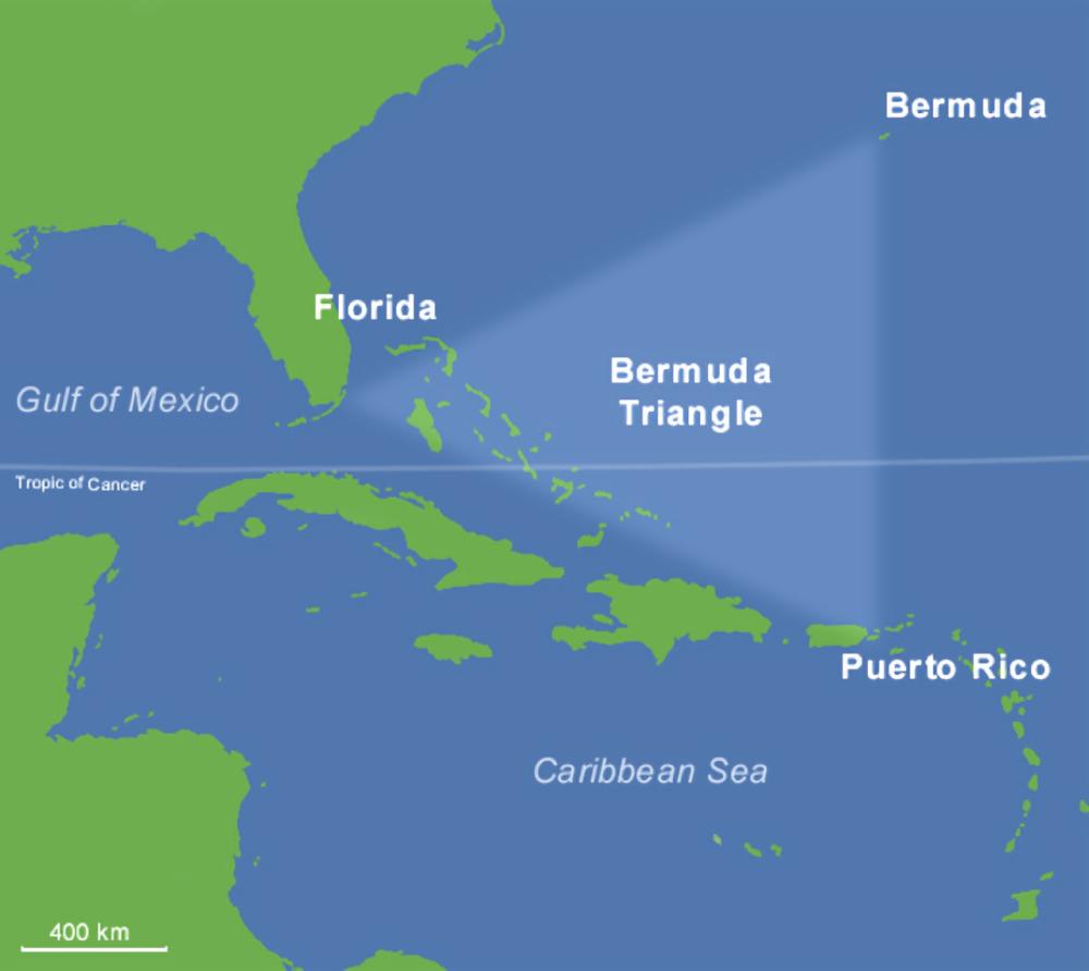 $!Various plans and ships have gone missing in the Bermuda Triangle. – WIKIMEDIA COMMONS