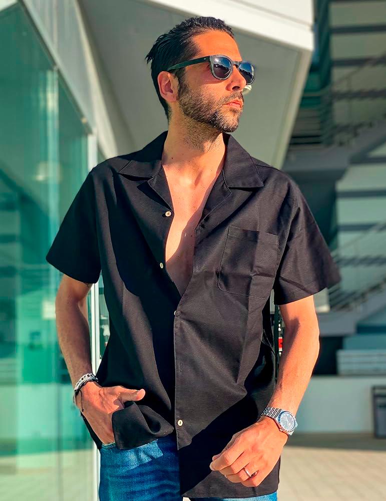 Button-down shirt will allow buff men to show off their chiselled physiques. – EBAY $!Button-down shirt will allow buff men to show off their chiselled physiques. – EBAY