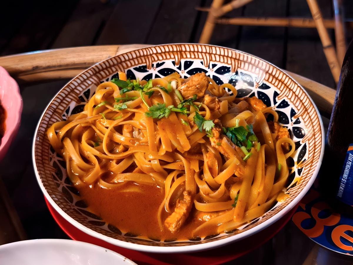 The butter chicken pasta. $!The butter chicken pasta.