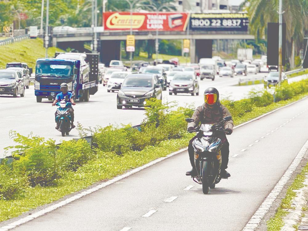 Muhammad Zaly said one key initiative is the expansion of dedicated motorcycle lanes on state and federal roads to separate from larger vehicles, minimising the risks of air drift and collisions. – ADAM AMIR HAMZAH/ THESUN