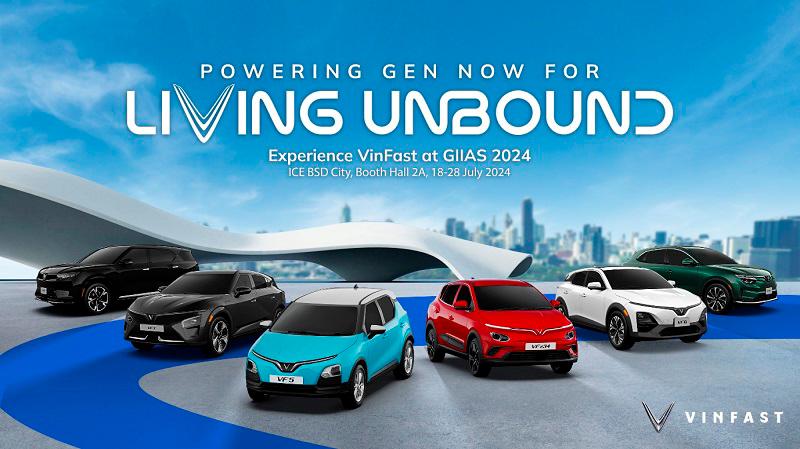 VinFast participates in GIIAS 2024 with a diverse range of products