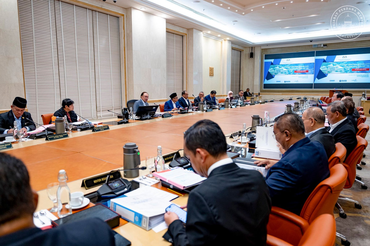 The Prime Minister, Datuk Seri Anwar Ibrahim, chaired the 146th meeting of the Chief Ministers and Menteri Besars in Putrajaya on July 14, 2025. - Anwar Ibrahim / Facebook