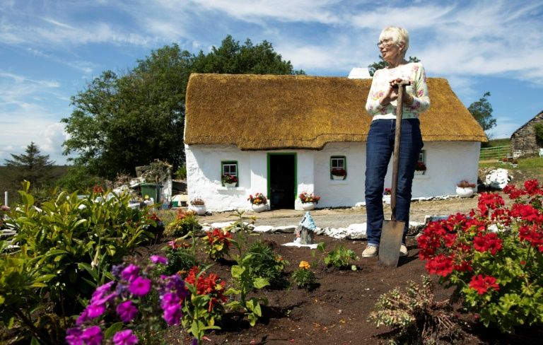 For all of her 77 years Gallagher has lived in a 200-year-old thatched cottage in Northern Ireland without running water, electricity or an indoor toilet. — AFP