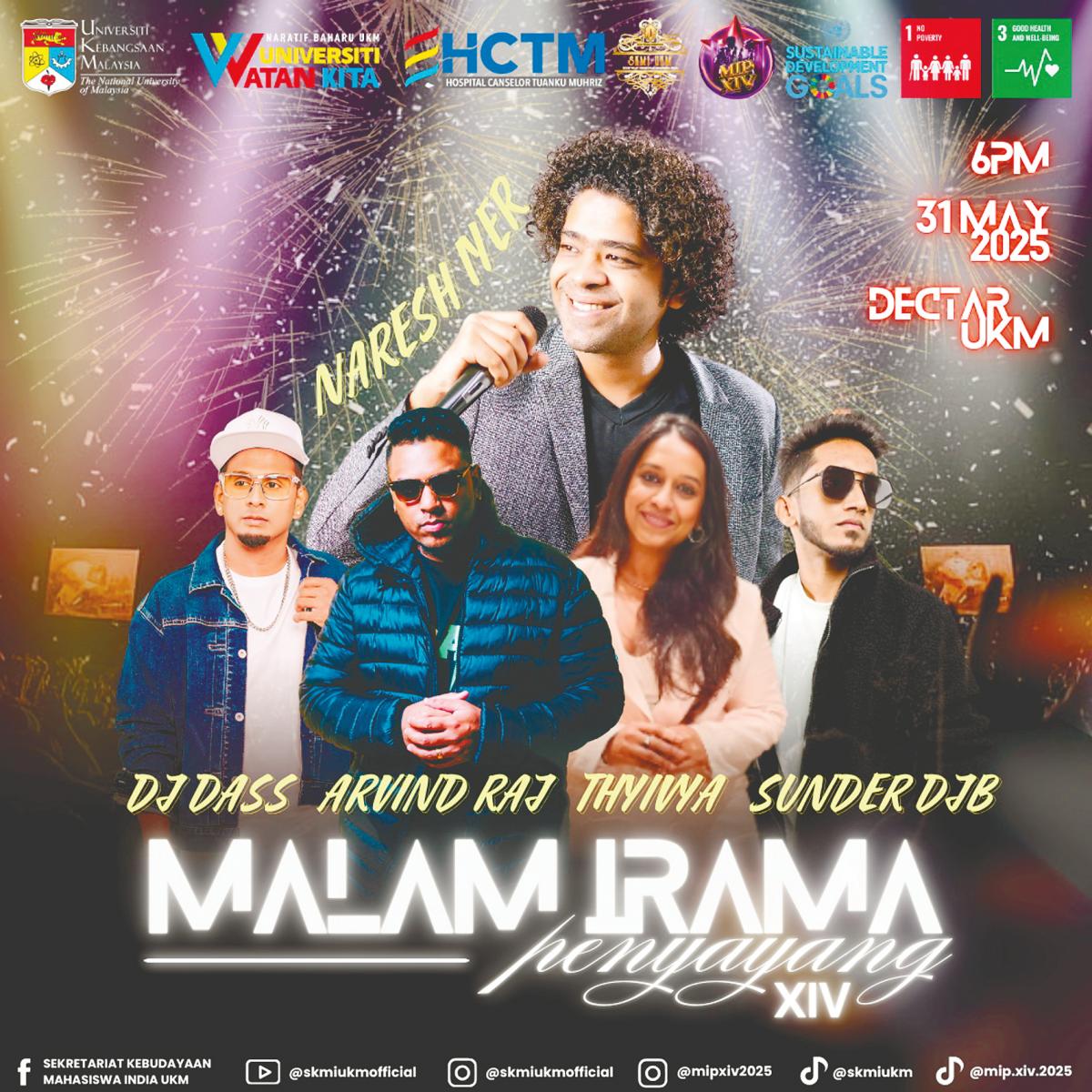 Shurendar said audiences can look forward to a mix of performances, including singing and dancing by university students and renowned artists. – PIC COURTESY OF Sekretariat Kebudayaan Mahasiswa India