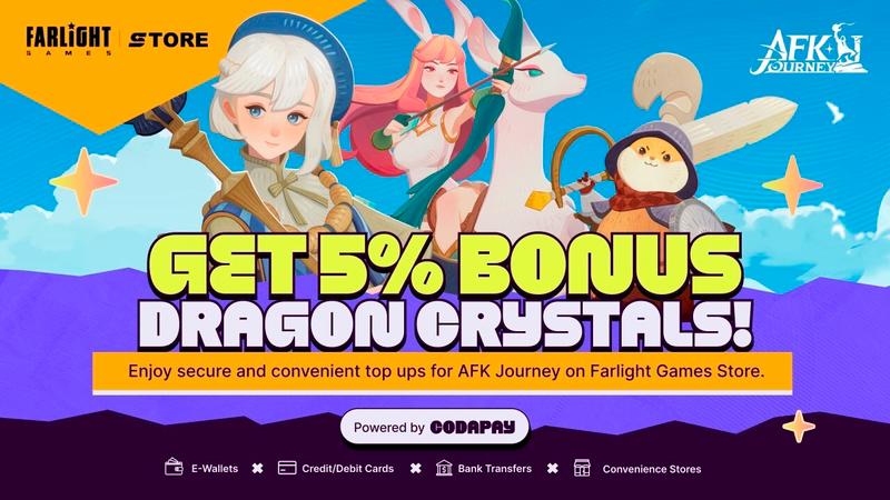 Coda and Farlight Games Launch AFK Journey and Dragon Crystal Top-Ups in Indonesia and Thailan