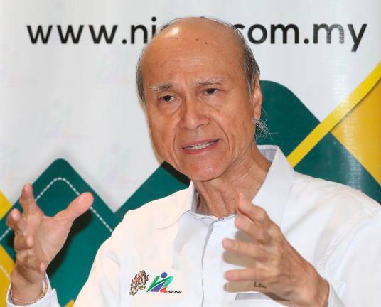 Alliance for a Safe Community chairman Tan Sri Lee Lam Thye. Bernamapix