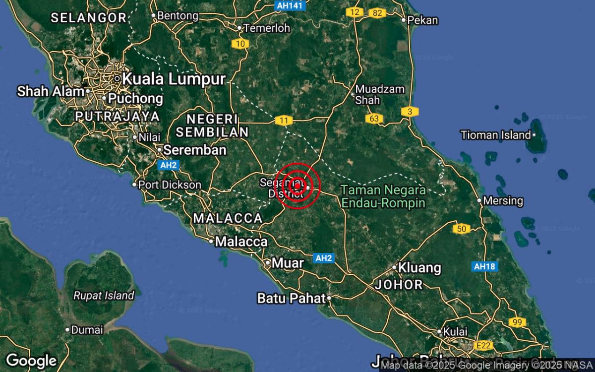 Kredit - Malaysian Meteorological Department/FB