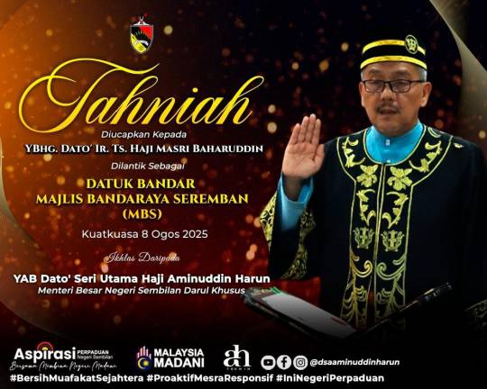 Credit: Dato’ Seri Utama Haji Aminuddin Harun FB