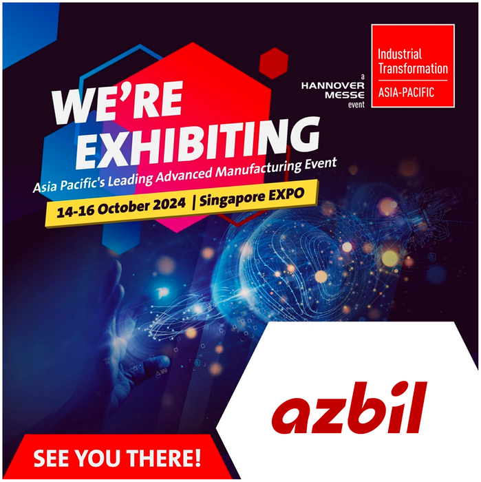 Azbil to Exhibit at Industrial Transformation ASIA-PACIFIC (ITAP) 2024