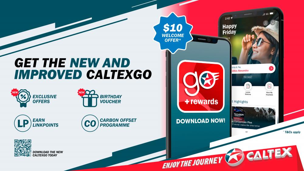 The refreshed CaltexGO mobile app (Credit - Chevron Singapore)