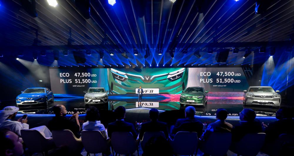 The VF 8 model will be sold in the Middle Eastern market.
