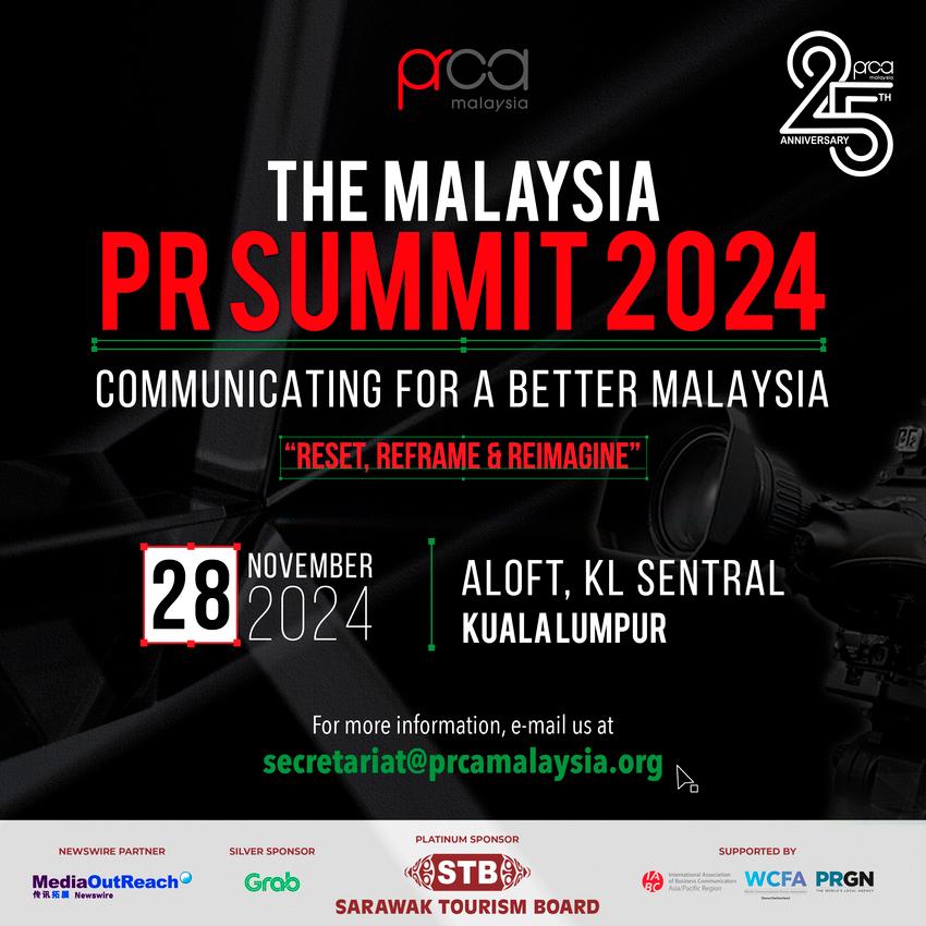 PRCA Malaysia Celebrates 25th Anniversary with The Largest Ever Malaysia Public Relations Awards and PR Summit 2024