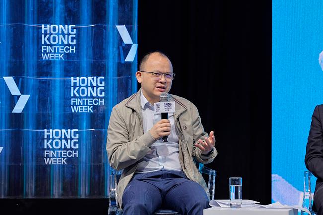 $!Bill Deng, Founder and CEO of XTransfer, speaks at Hong Kong Fintech Week 2024.