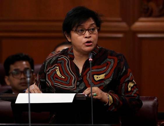 Menteri di Jabatan Perdana Menteri (Undang-Undang dan Reformasi Institusi), Datuk Seri Azalina Othman Said. - fotoBERNAMA