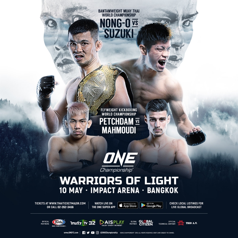 Complete card announced for ONE: Warriors of Light in Bangkok on May 10