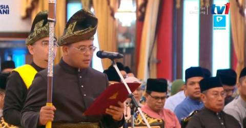 Amirudin Angkat Sumpah MB Selangor Bagi Penggal Kedua