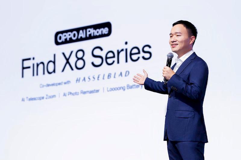 Billy Zhang, President of Overseas Marketing, Sales and Services of OPPO at the launch event $!Billy Zhang, President of Overseas Marketing, Sales and Services of OPPO at the launch event