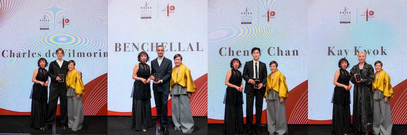 $!The four international couture designers (from left to right): Charles de Vilmorin from France, Mohamed Benchellal from the Netherlands, Cheney Chan from the mainland China, and Kay Kwok from Hong Kong