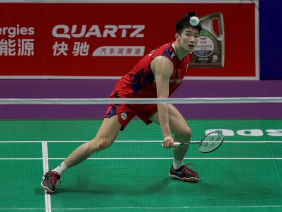 CHINESE men’s singles player, Li Shi Feng. - BERNAMApix