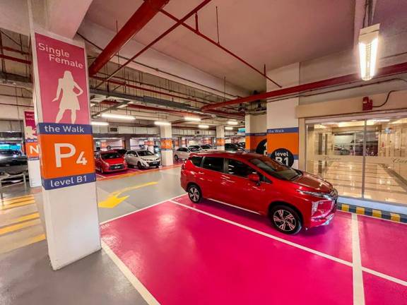 Khairiah said female-only parking spaces are often strategically located near mall entrances and should be made mandatory in all multi-storey buildings for safety. - AMIRUL SYAFIQ / THESUN