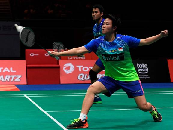 Malaysia’s professional mixed doubles pair, Goh Soon Huat and Shevon Lai Jemie. - AFP