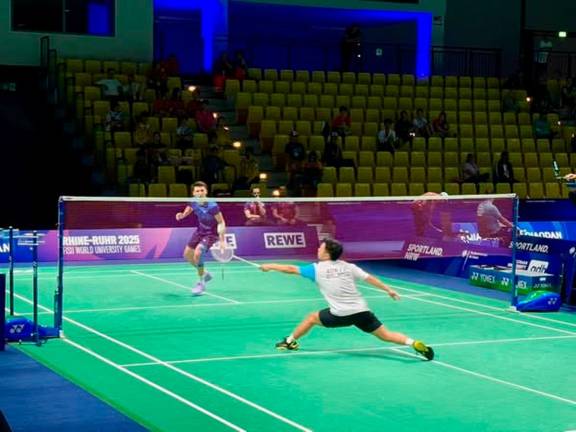 For representational purposes only - Jacky Kok Jing Hong facing Enogat Ray from France. Photo: Nazrin Arif, BERNAMA taken from Sukan IPT / Facebook