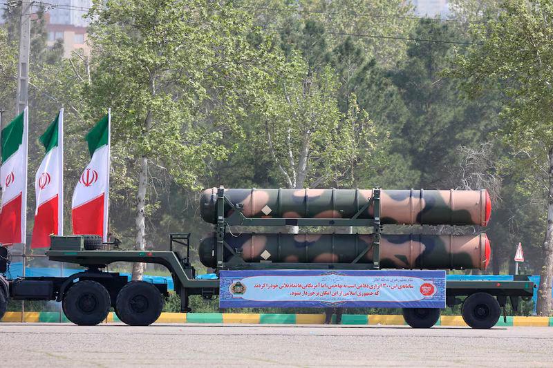 The S-300 missile system is seen during the National Army Day parade ceremony in Tehran - REUTERSpix