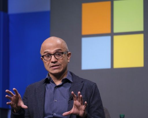 Microsoft CEO Satya Nadella has helped fuel a rebound by the technology giant which has climbed back to the ranks of the world’s most valuable companies. — AFP