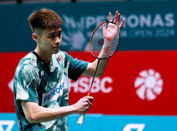 Malaysia’s men’s singles player, Ng Tze Yong. - BERNAMApix