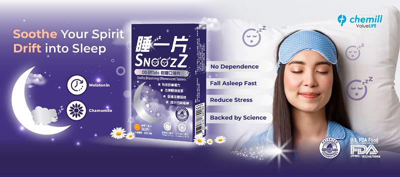 Chemill Pharma Launches SnoozZ (Melatonin 5 mg &amp; Chamomile 35 mg)