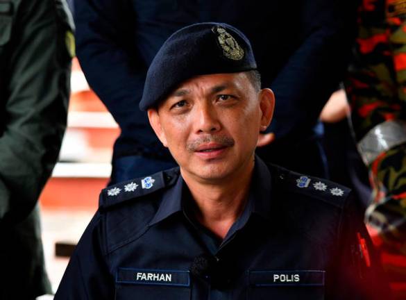 Kuching police chief, Mohd Farhan Lee Abdullah. - BERNAMApix