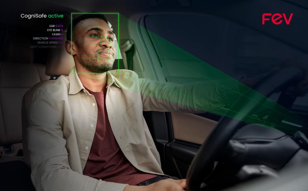 FEV's CogniSafe uses deep learning to monitor driver conditions, thereby increasing road safety. Source: FEV