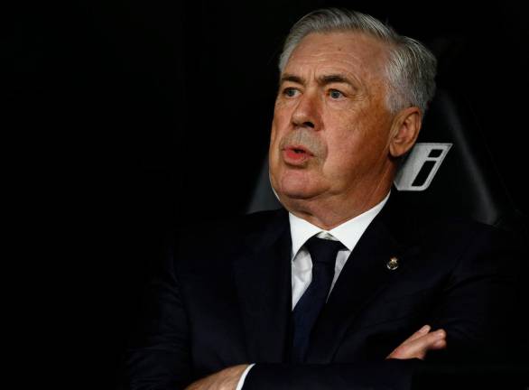Real Madrid coach Carlo Ancelotti before the match. REUTERSpix