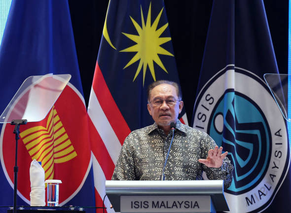 Prime Minister Datuk Seri Anwar Ibrahim at the 38th Asia Pacific Roundtable (APR), here today. - BERNAMA