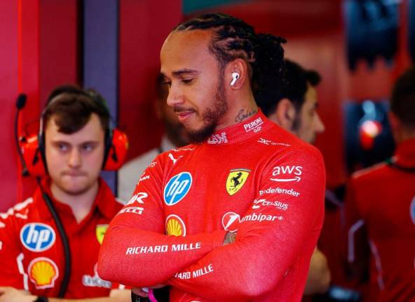 Ferrari’s Lewis Hamilton. REUTERSpix