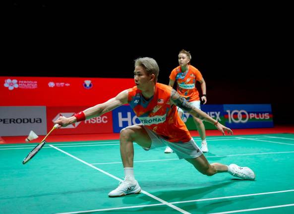 National mixed doubles pair, Chen Tang Jie (L) and Toh Ee Wei- BERNAMApix