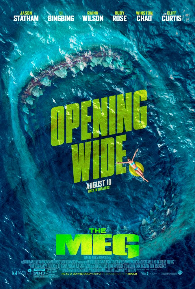 $!The Meg features a stellar cast including Jason Statham and Samuel L Jackson.