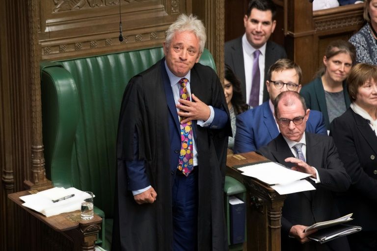 The speaker of Britain’s House of Commons John Bercow said disobeying the law “would be the most terrible example to set to the rest of society”. — AFP