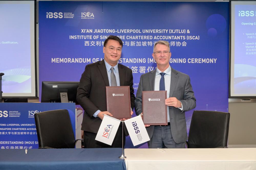 ISCA Forms Partnership with Xi’an Jiaotong-Liverpool University (XJTLU) to Establish Singapore Chartered Accountant Qualification Programme in China