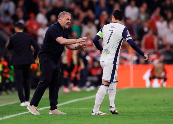 Ange Postecoglou (left) and Son Heung-min – ReutersPIC