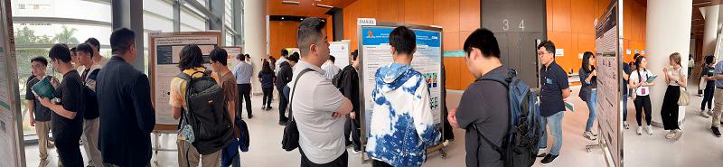 Photo taken at CUHK’s Science Faculty Postgraduate Research Day 2024. CUHK Science is dedicated to offering students opportunities to share their research findings and engage in meaningful exchanges with researchers of their fields.