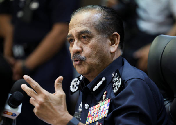 Inspector-General of Police Tan Sri Razarudin Husain. - BERNAMApix